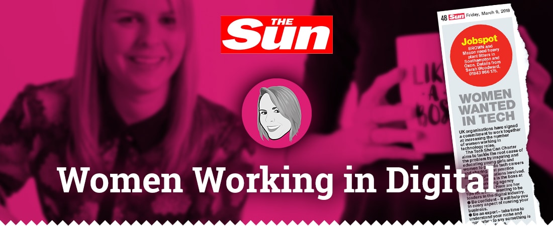 Women working in digital - Mention in The Sun