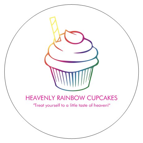 Heavenly Rainbow Cupcakes