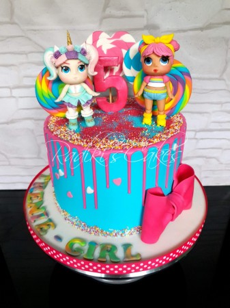 LOL Doll cake with Drip , Radiki\u0027s Cakes