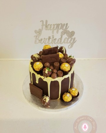 Chocolate explosion drip cake - Maria Summers Cake Design