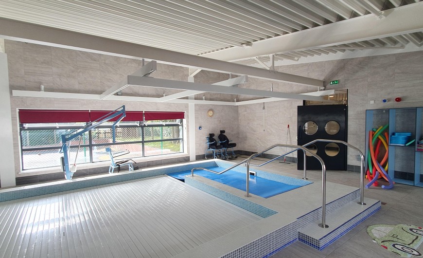 Ceiling track and Pool hoists fitted to new hydro facility in Rotherham